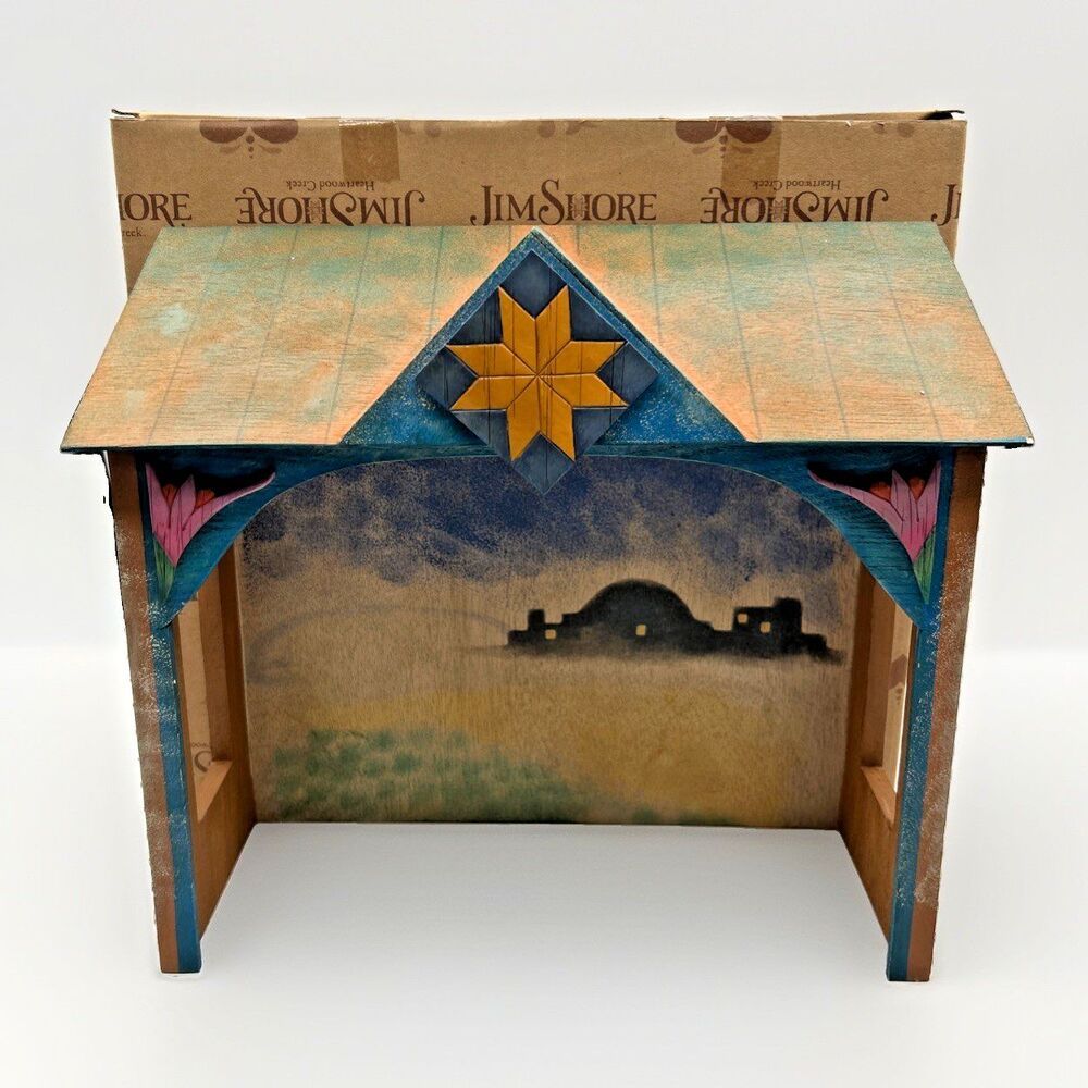 VTG 2003 Jim Shore Heartwood Creek A Stable For A King Nativity Creche 113258